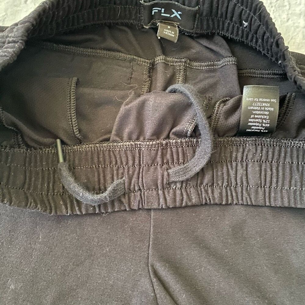 FLX men S golf/activewear pullon joggers w/elastic waist black - Picture 6 of 13